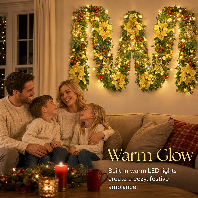 🎄 A Christmas wreath made of pine needles for the door, the mantelpiece and as a Christmas decoration for the home