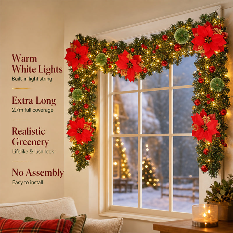 🎄 A Christmas wreath made of pine needles for the door, the mantelpiece and as a Christmas decoration for the home