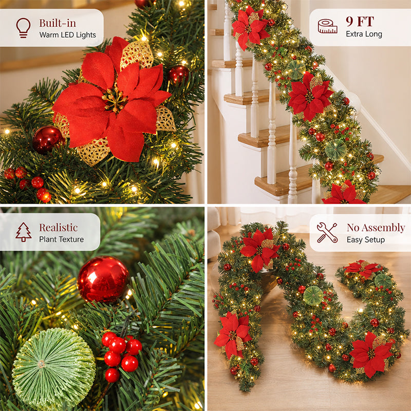 🎄 A Christmas wreath made of pine needles for the door, the mantelpiece and as a Christmas decoration for the home