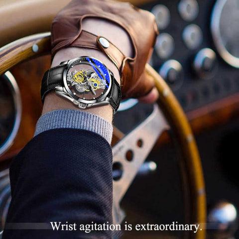 Detailed view of the watch face and dial design