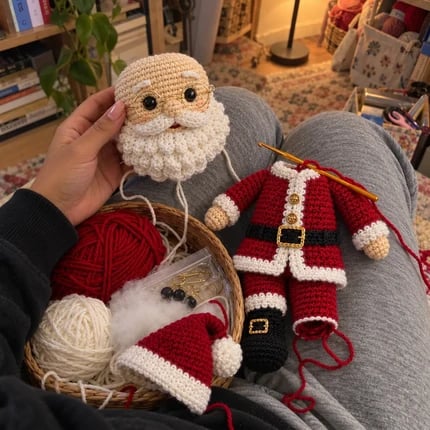 Santa and Mrs Claus dolls by Tusnelda
