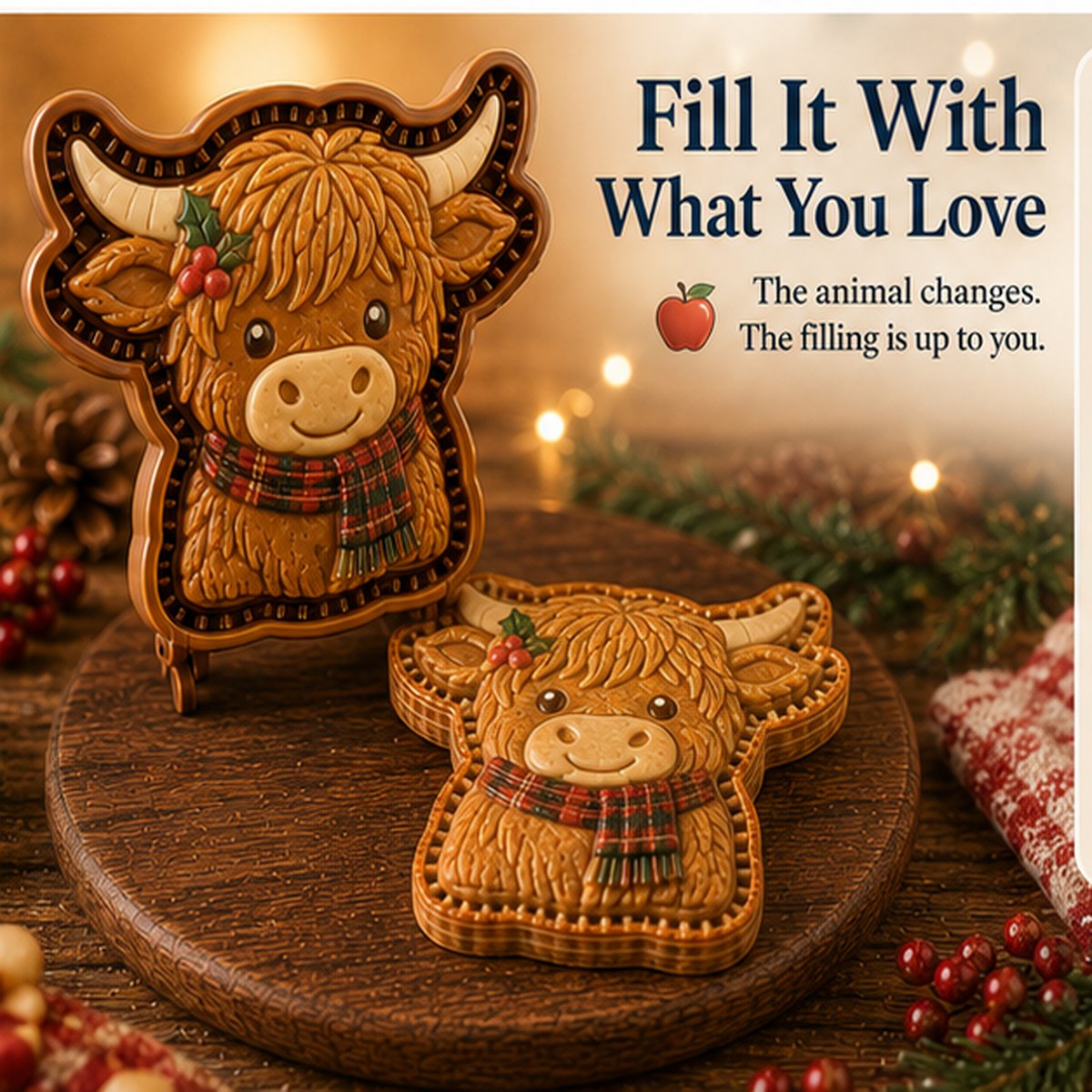 Animal Mini Pie Filling Ideas