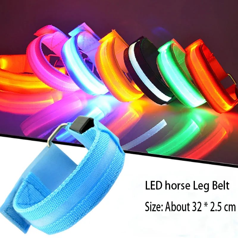 LED horse leg strap dimension illustration