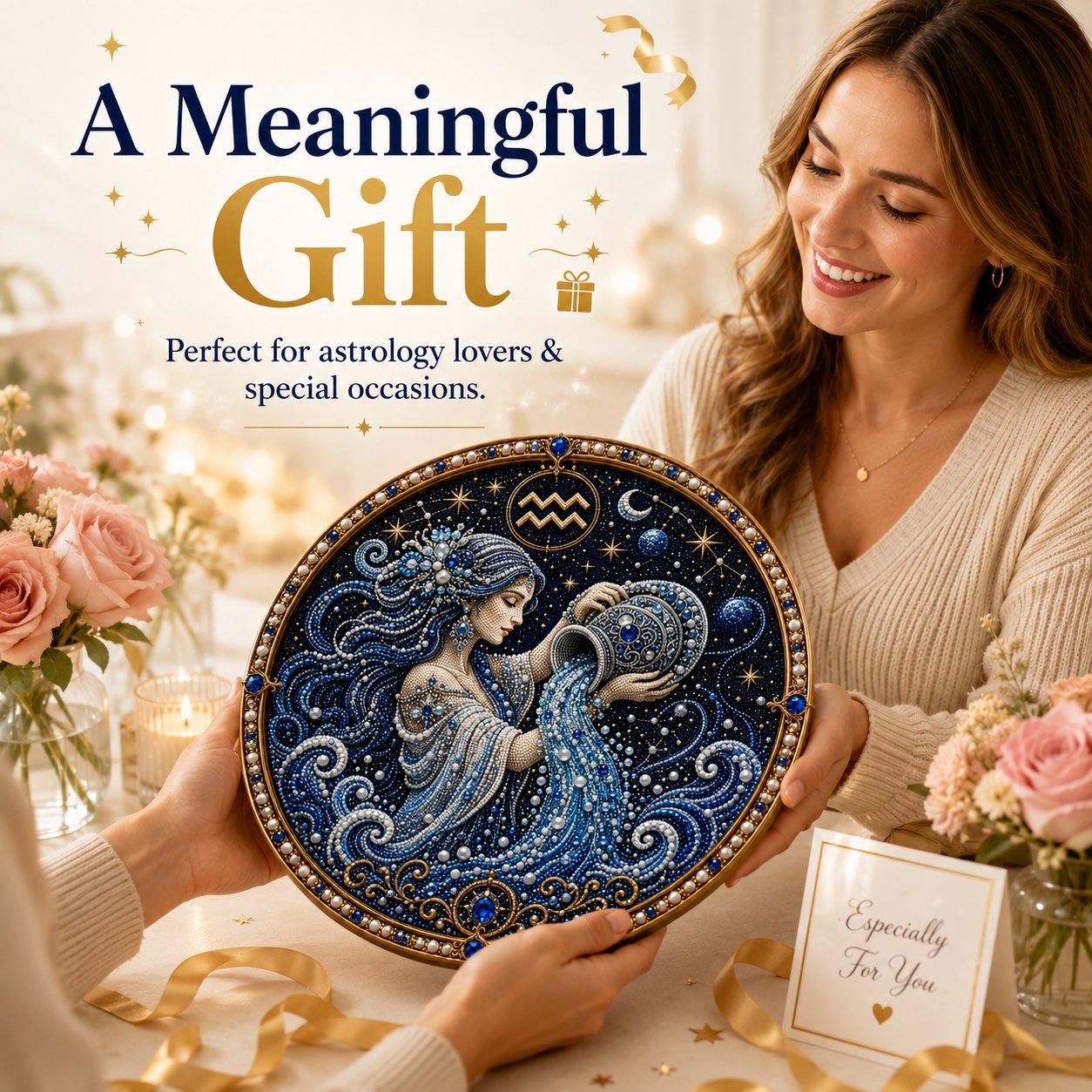 🔥 Create Your Own Heavenly Masterpiece — 12 Zodiac Signs Bead Art DIY Kit ♈🌙