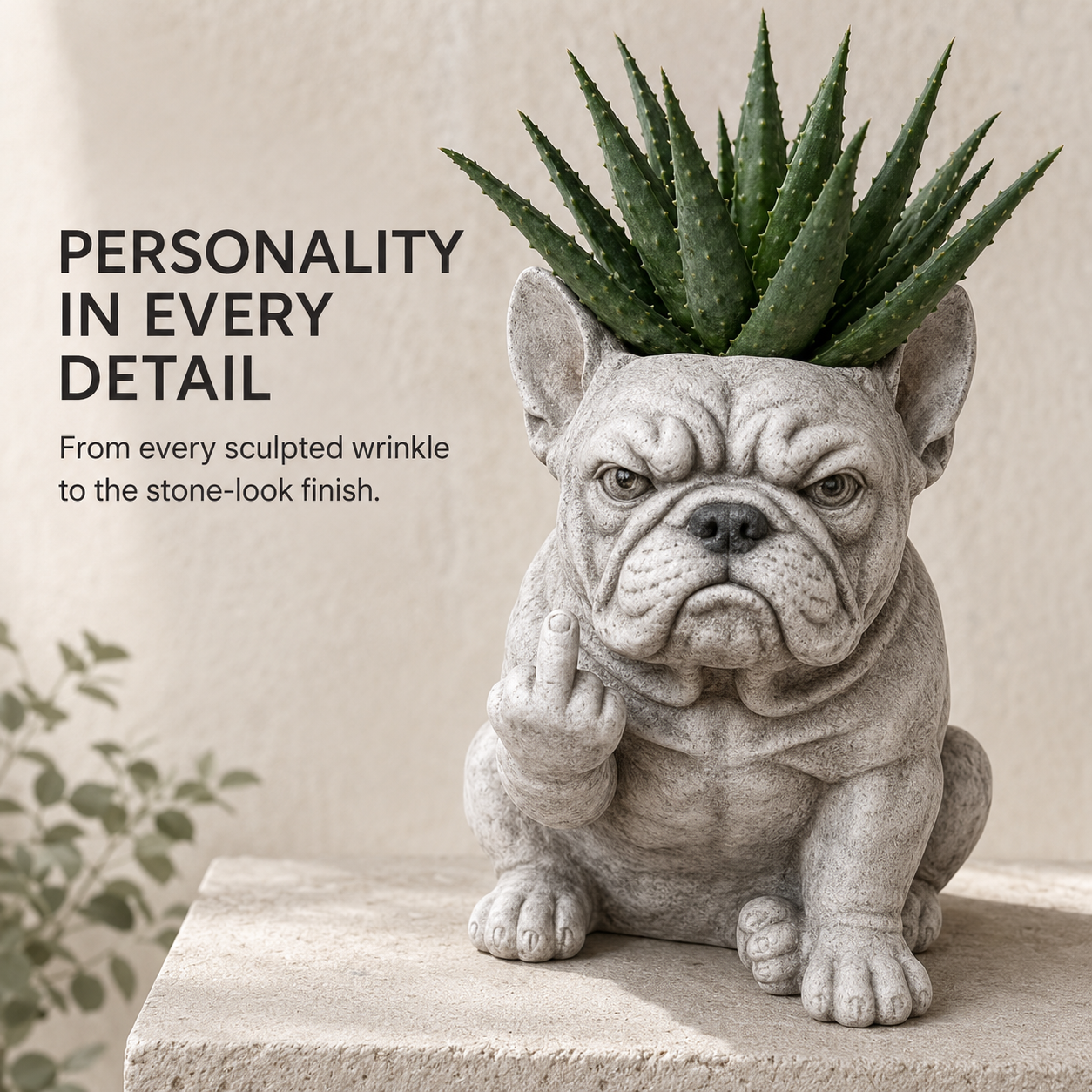 Chill Bulldog Planter
