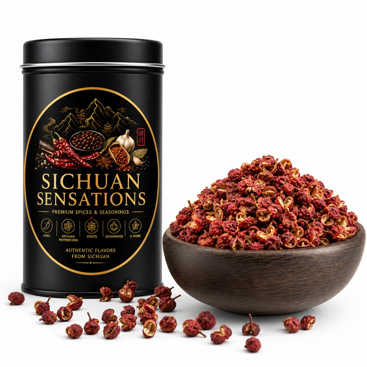 Sichuan Sensations Red Sichuan Peppercorns | Whole Hua Jiao for Hot Pot, Braises, Boiled Fish & Classic Mala Cooking-RuralMala