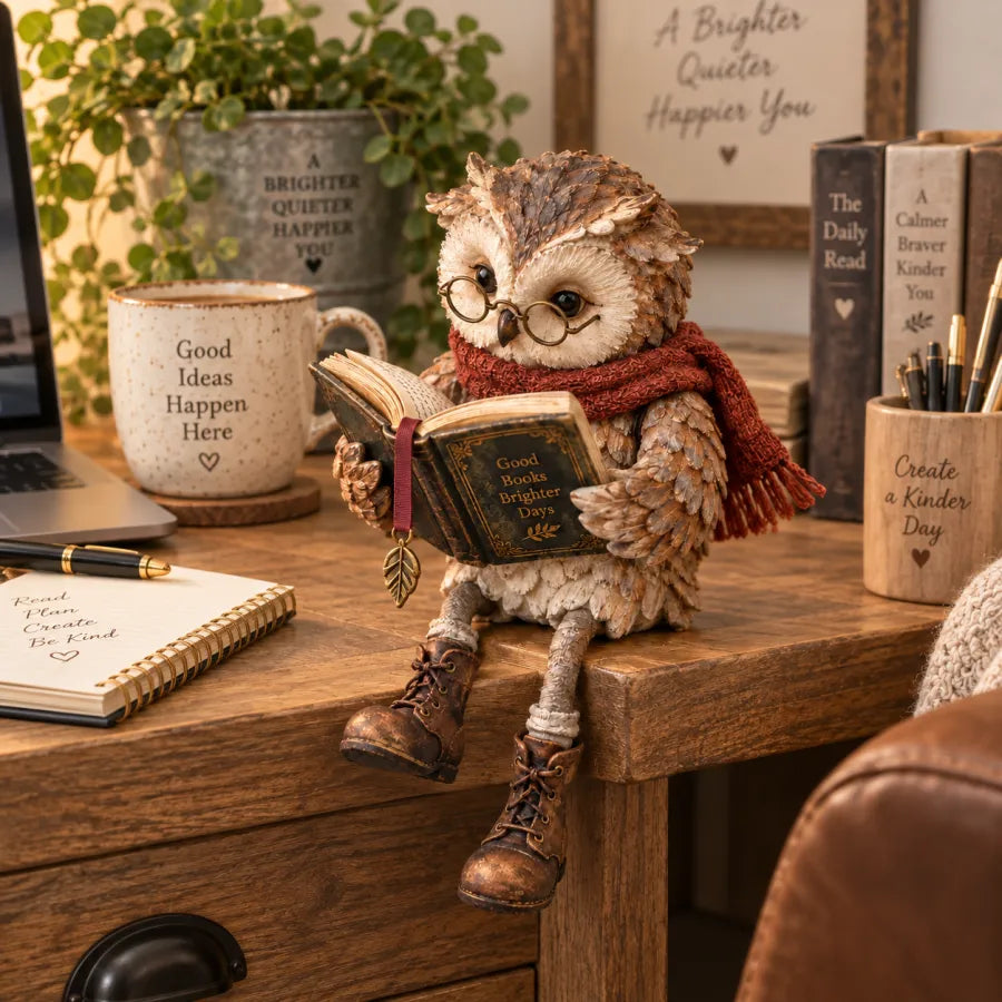 Foto van uil bij klant thuis