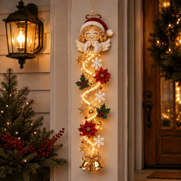 🎄 Lichtgevende kerstdeurhanger ✨ Feestelijke woondecoratie