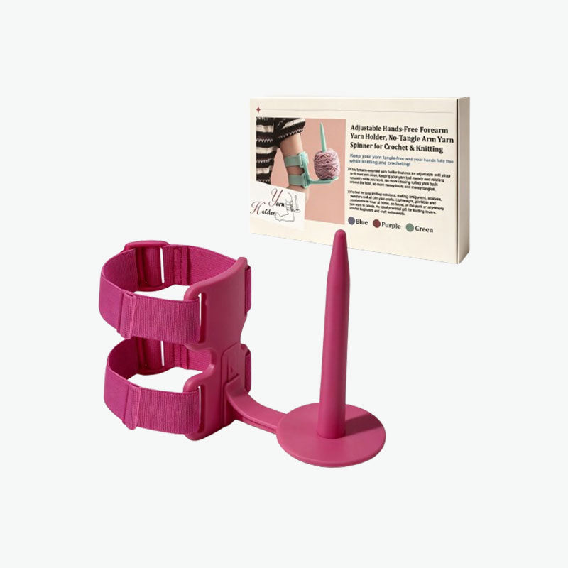 🧶 Draagbare armgarenhouder voor breien en haken