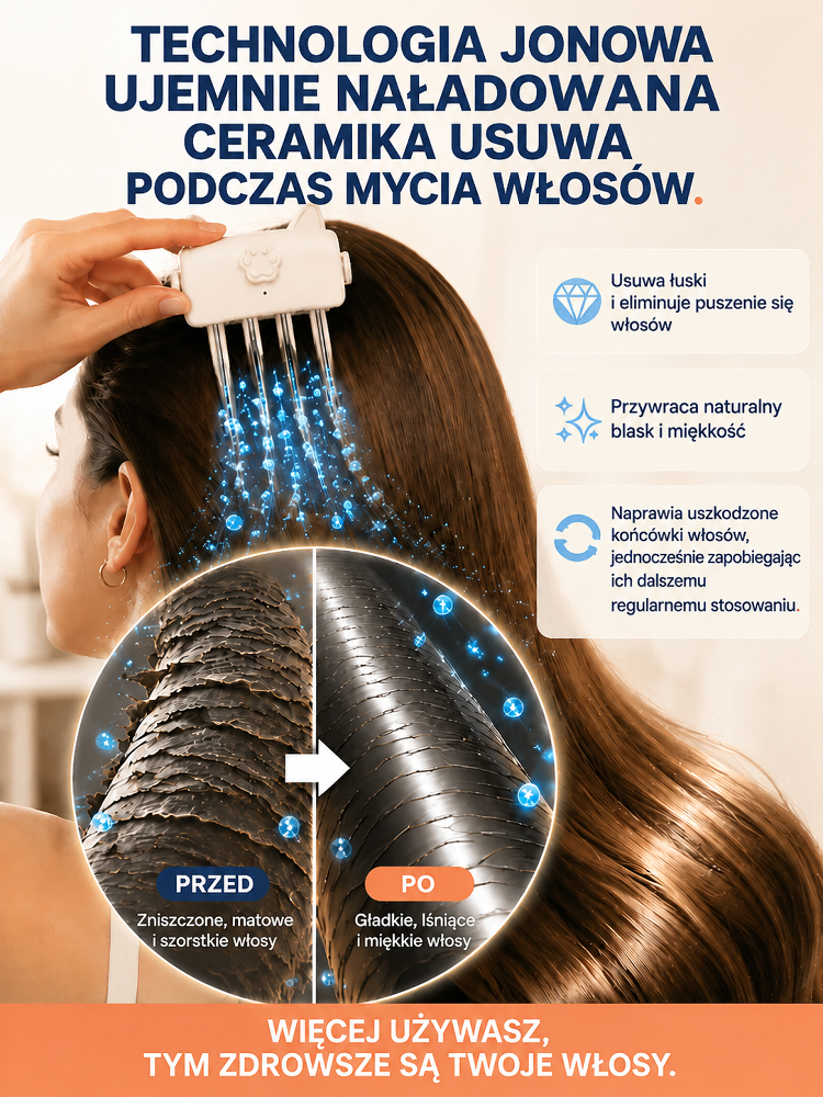 Bezprzewodowa Klamra Podnosząca Cienkie i Oklapnięte Włosy-50% i Płatnością Przy Odbiorze