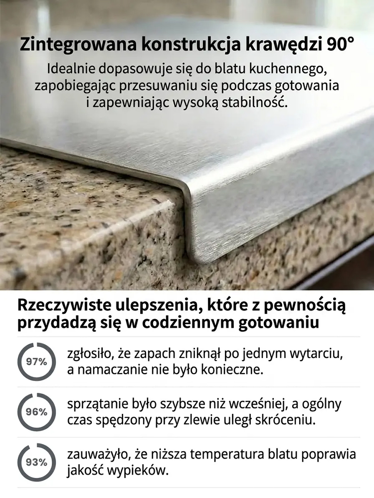 【 -80%】Profesjonalna Deska Tytanowa | Zero Pleśni, Łatwe Mycie