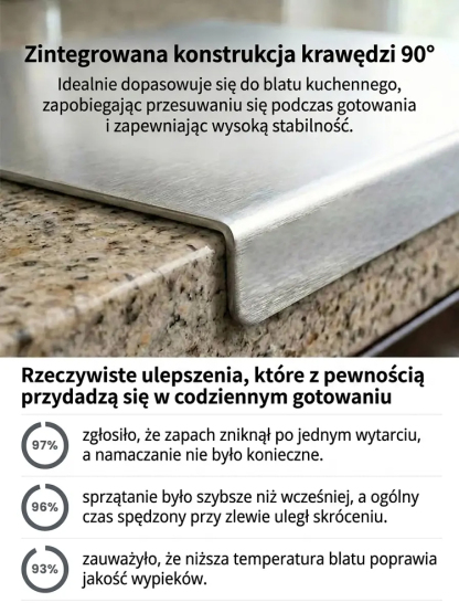 【 -80%】Profesjonalna Deska Tytanowa | Zero Pleśni, Łatwe Mycie