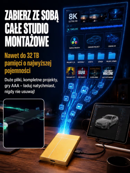 🚀Niezawodny i Ultra Szybki Dysk SSD | -50% OFF & Za Pobraniem | Kup 2 Taniej