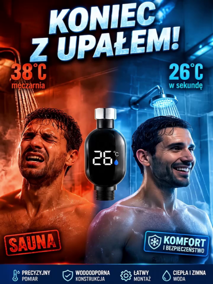 【-80% OFF】🌡️Inteligentny prysznic z cyfrowym wyświetlaczem temperatury Poczuj Idealny Komfort