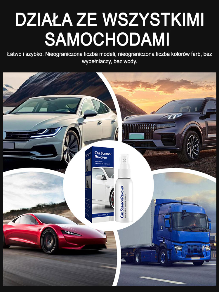 🚗 [BESTSELLER W USA I EUROPIE!] [KUP 1, DRUGI OTRZYMASZ GRATIS!] Spray do usuwania zarysowań samochodowych. Zapomnij o drogich wizytach w warsztacie i zaoszczędź tysiące rocznie na naprawach! 💰