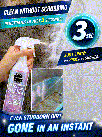 [Ultra-Powerful Stain Removal in 3 Seconds] No-Scrub Multifunctional Bathroom Cleaning Spray
