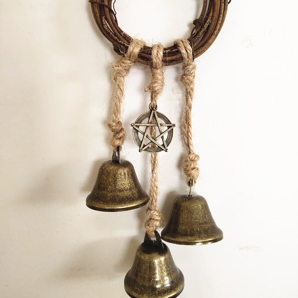 Decoración de timbre de bruja bohemia