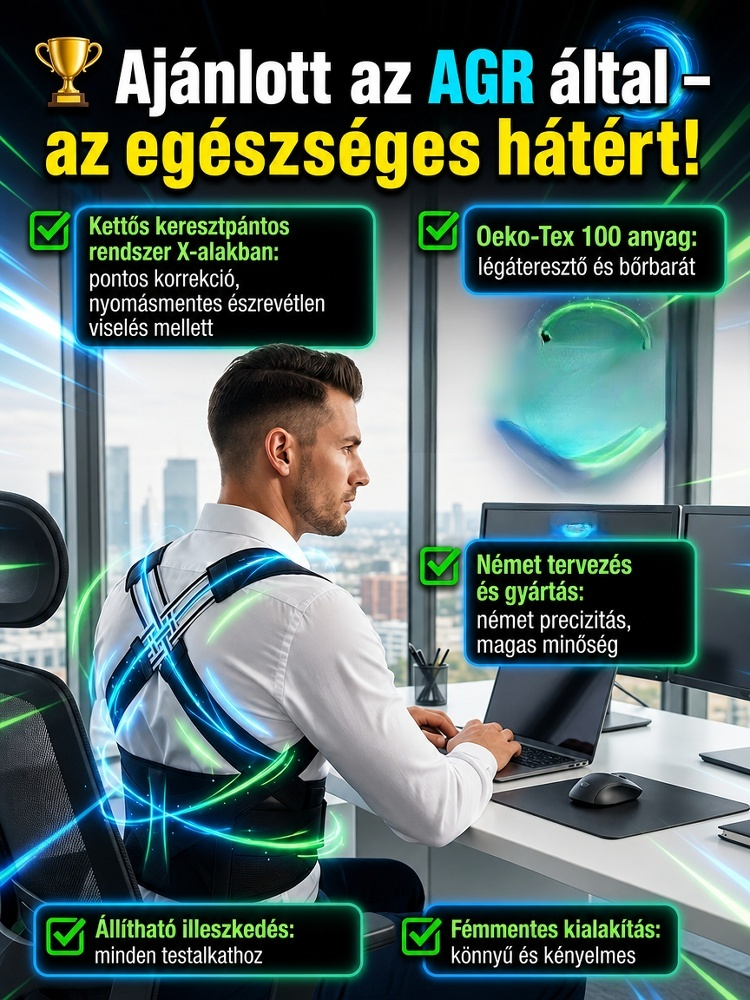 Láthatatlan Tartásjavító Heveder | Azonnali Testtartás Korrekció (-50%)