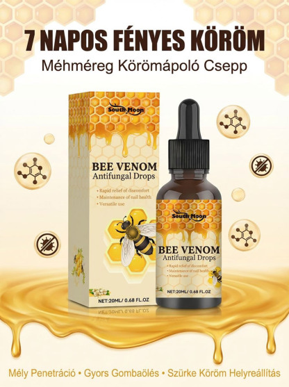7 Napos Méhméreg Köröm-Helyreállító Cseppek | 50% Kedvezmény + Ingyenes Szállítás