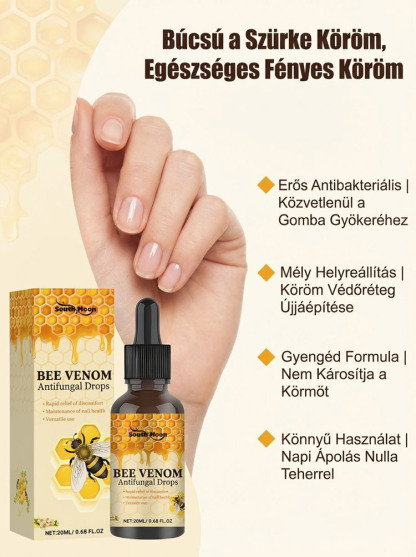 7 Napos Méhméreg Köröm-Helyreállító Cseppek | 50% Kedvezmény + Ingyenes Szállítás
