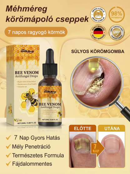 7 Napos Méhméreg Köröm-Helyreállító Cseppek | 50% Kedvezmény + Ingyenes Szállítás