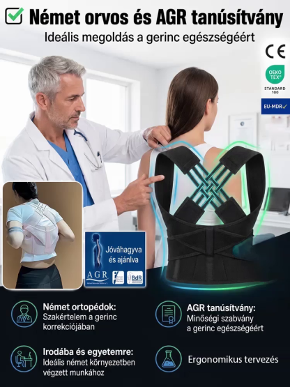 Láthatatlan Tartásjavító Heveder | Azonnali Testtartás Korrekció (-50%)