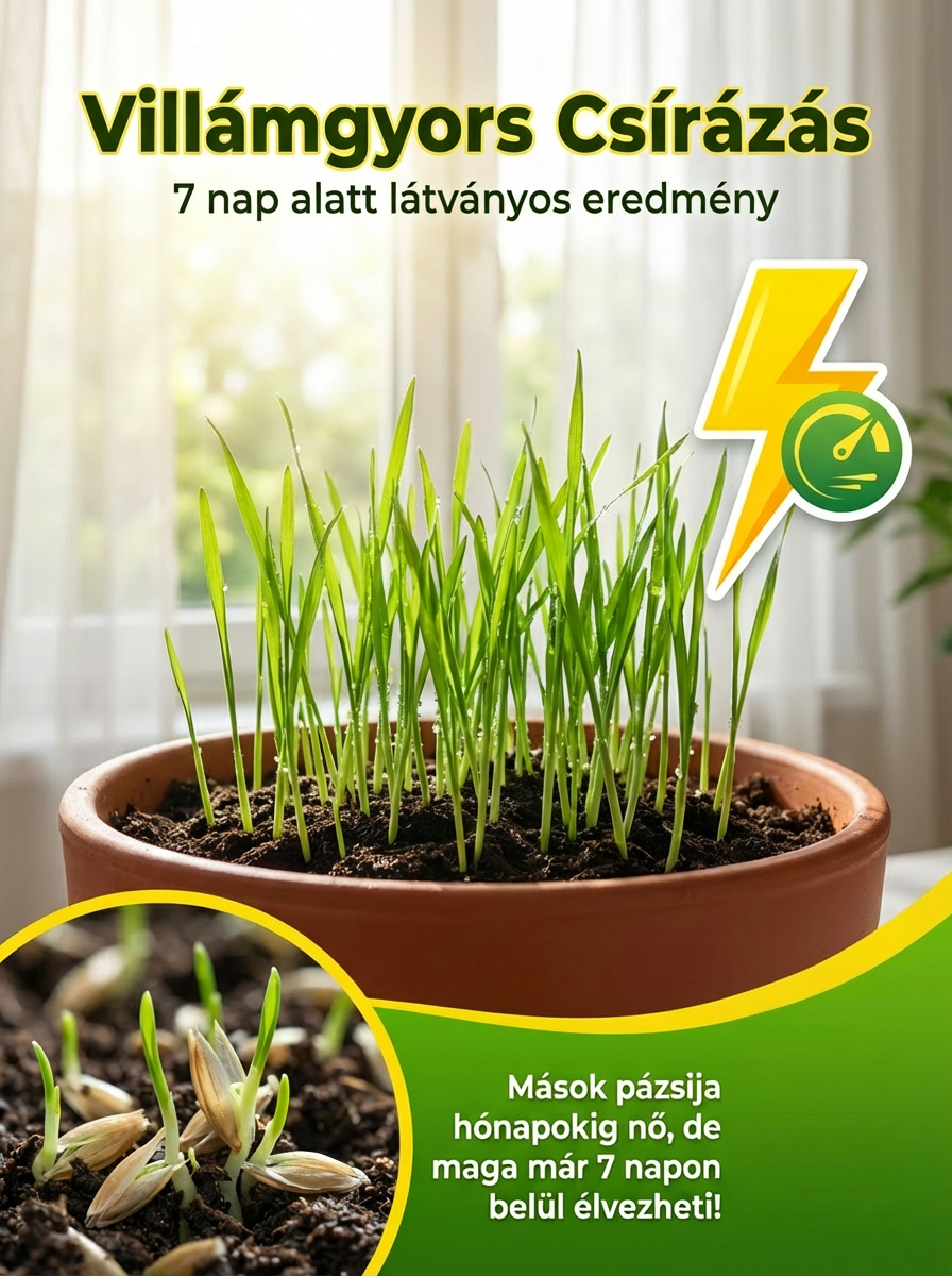 -80% Akció | Varázslatos Fűmag: Zöld Gyep 7 Nap Alatt
