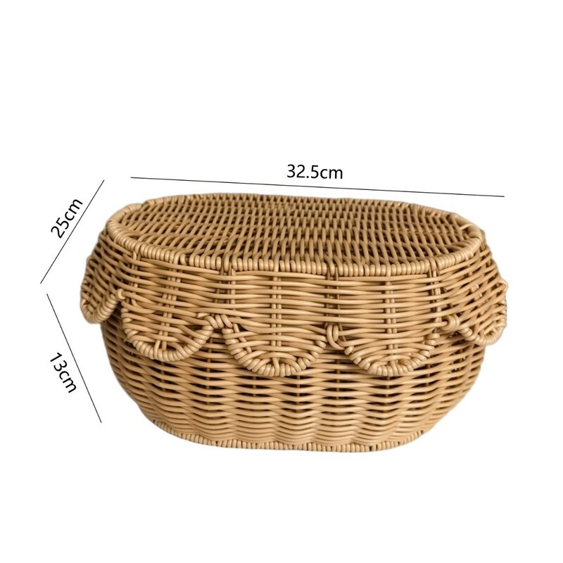 Többcélú rattan tárolódoboz