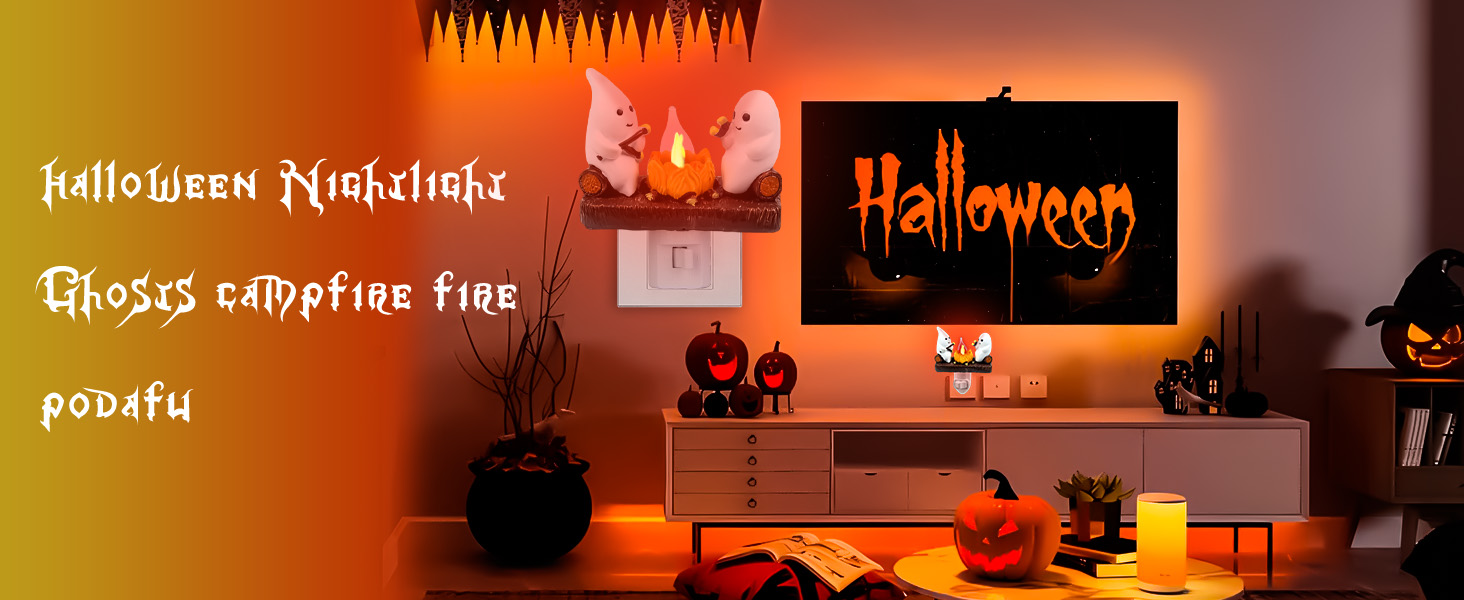 Ghost Campfire Flickering Nightlight