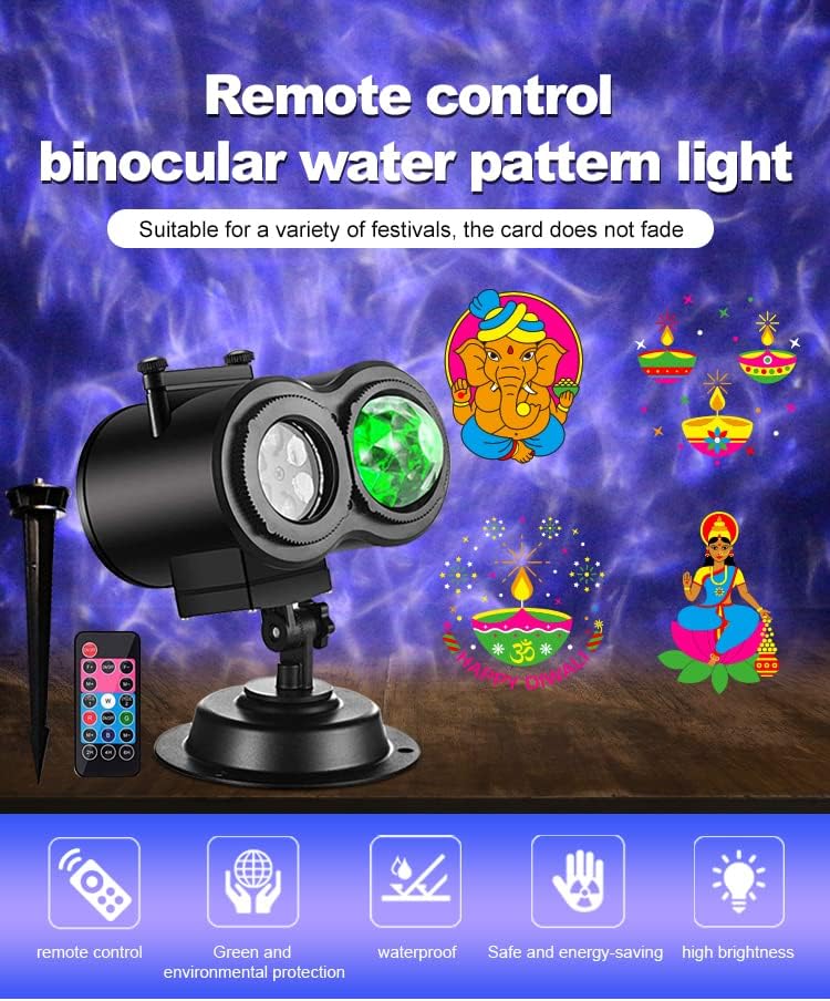 Holiday Halloween Valentine Party Christmas Diwali Projector Light 