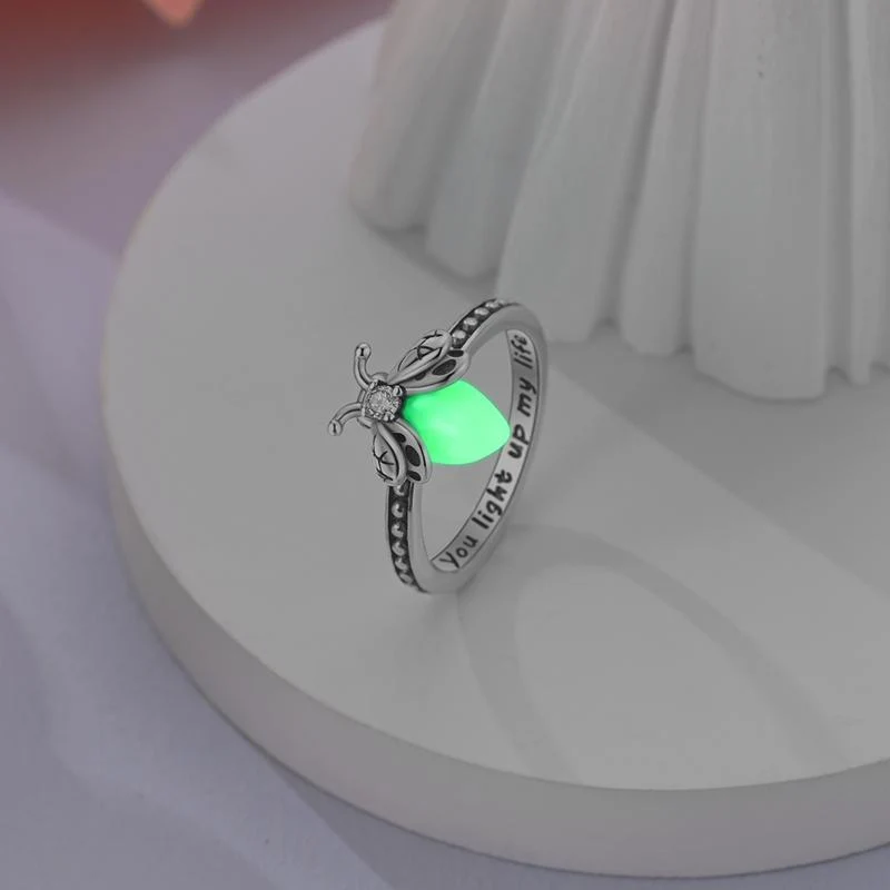 S925 Glowing Lume Firefly Ring