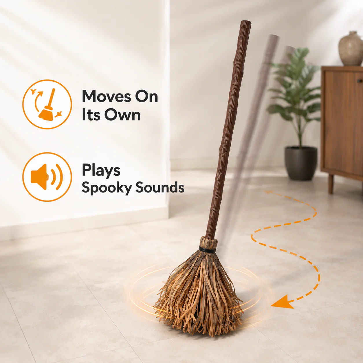 Floating Broomy Witch Broom