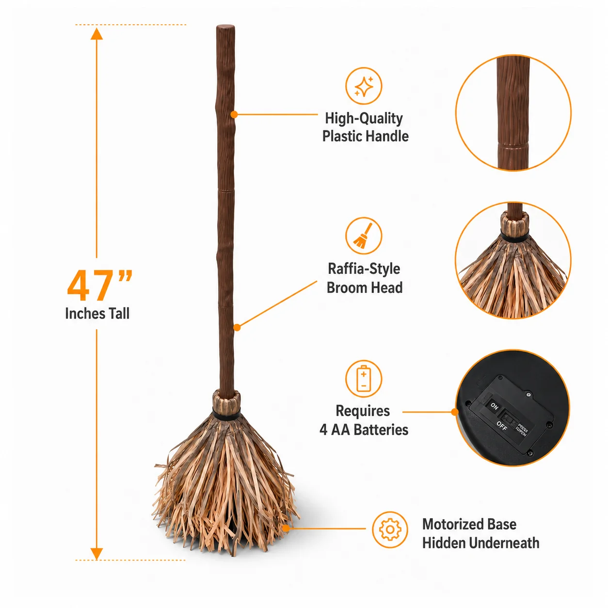 Floating Broomy Witch Broom