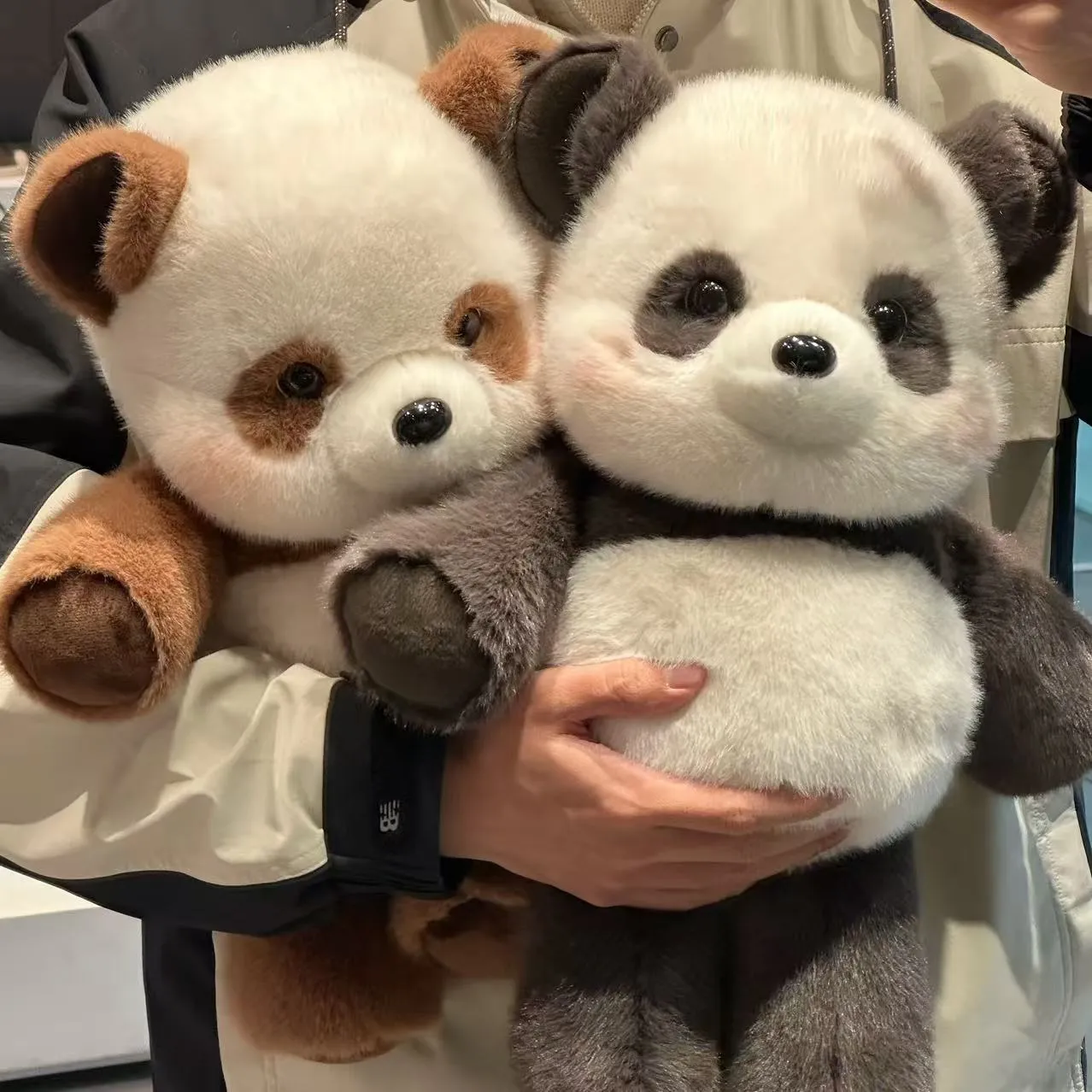 Cute Running Panda Stuffed Animal Size: H 17" / H 43cm