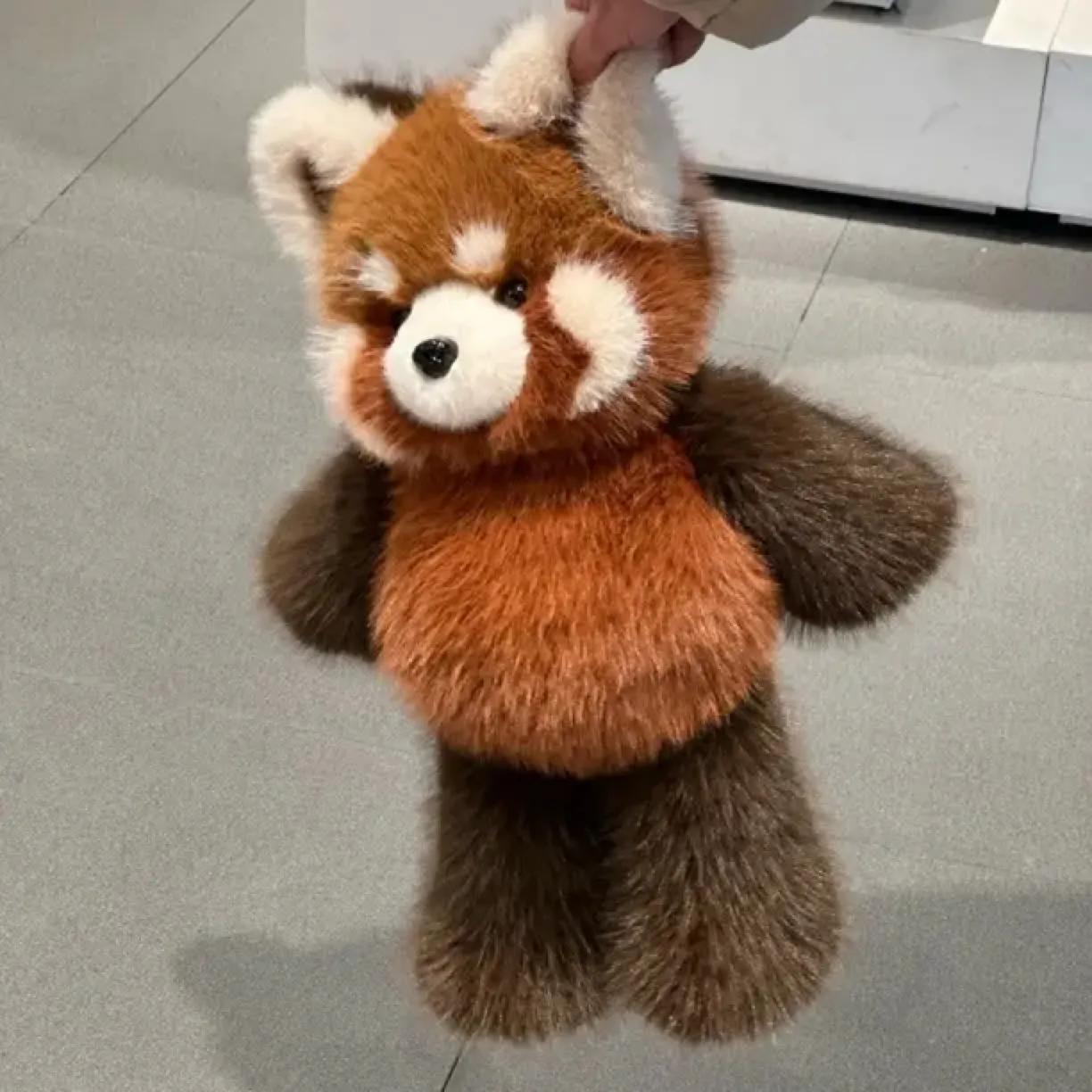 Cute Running Red Panda Stuffed Animal（Size: H 19.7" / H 50cm(Short Legs)）