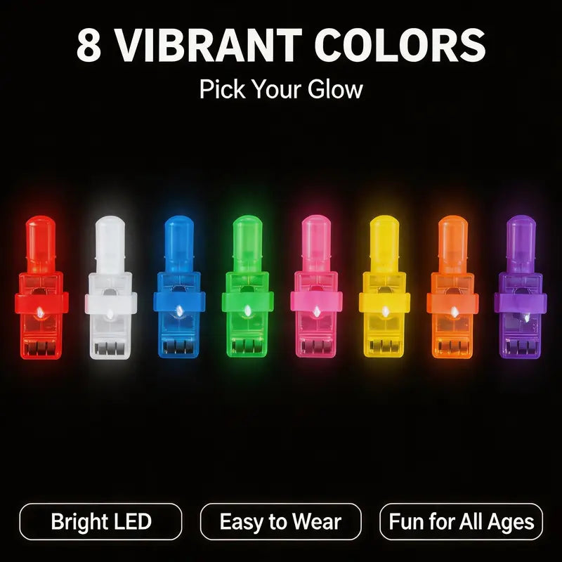 Assorted Halloween LED projection finger lights for party favors