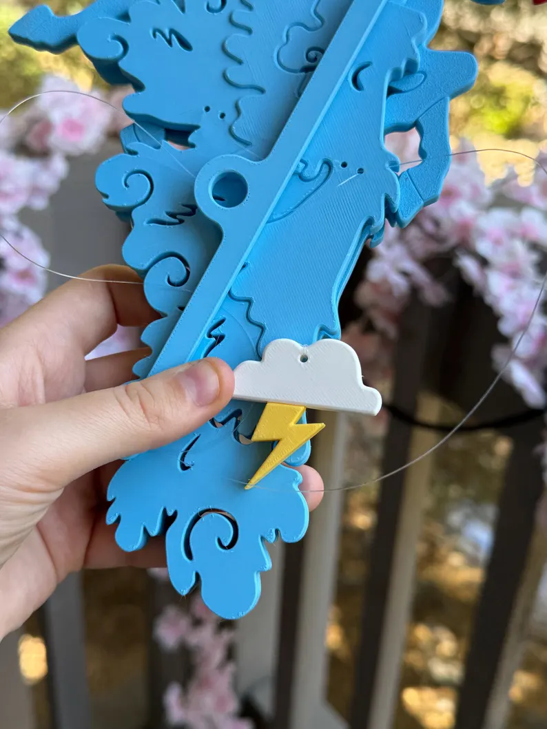 Flying Rainbow Pegasus – Fantasy Hanging Mobile