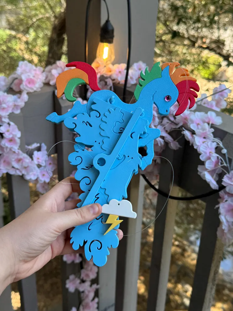 Flying Rainbow Pegasus – Fantasy Hanging Mobile