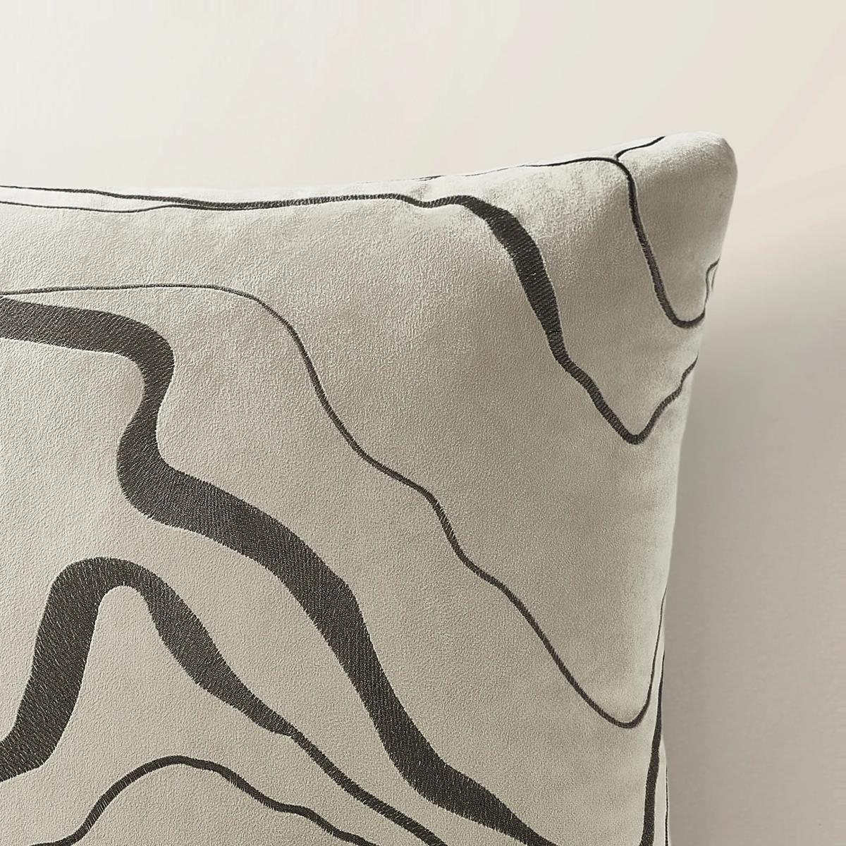 Encina Pillow 22" - Silver/Ivory