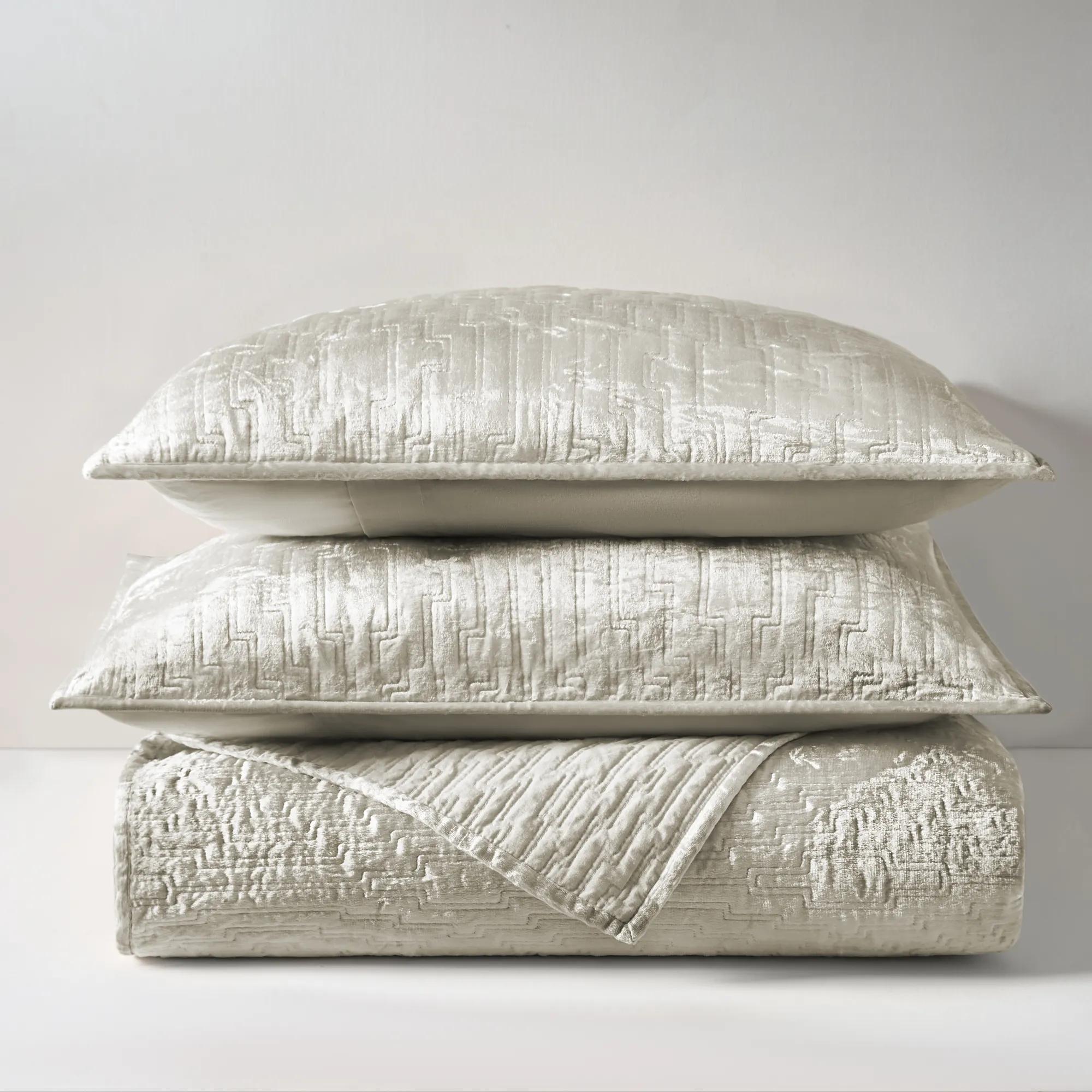 Glam Velvet Bedding - Grey