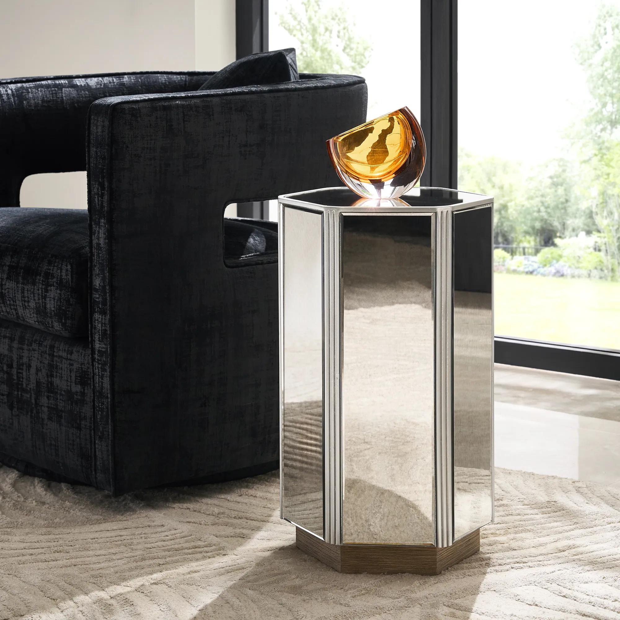 Glimmer Mirrored Side Table