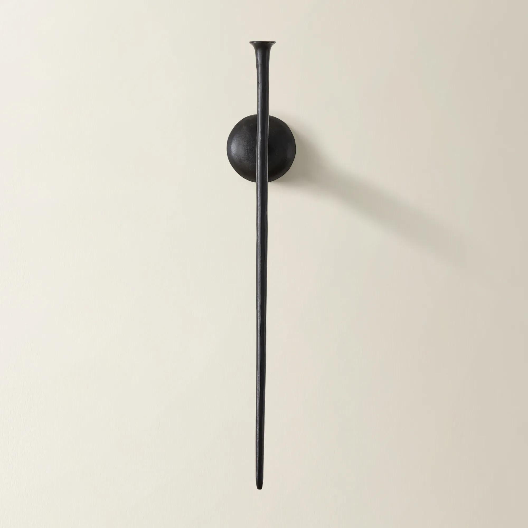 Aspar Black Aluminum Wall Sconce Large 33"