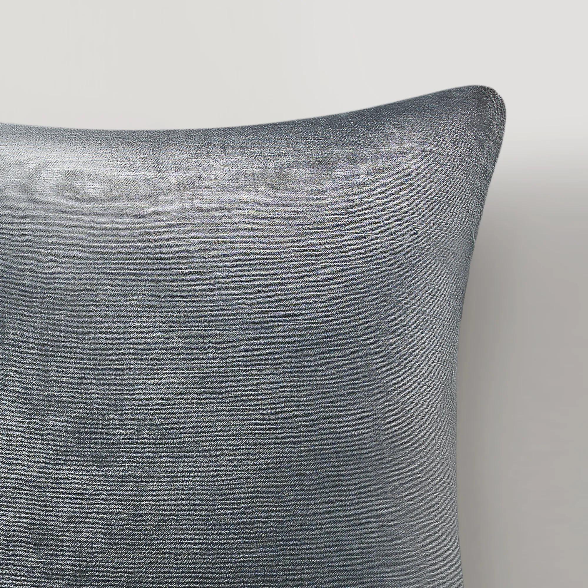 Glisten Velvet Pillow 22" - Charcoal