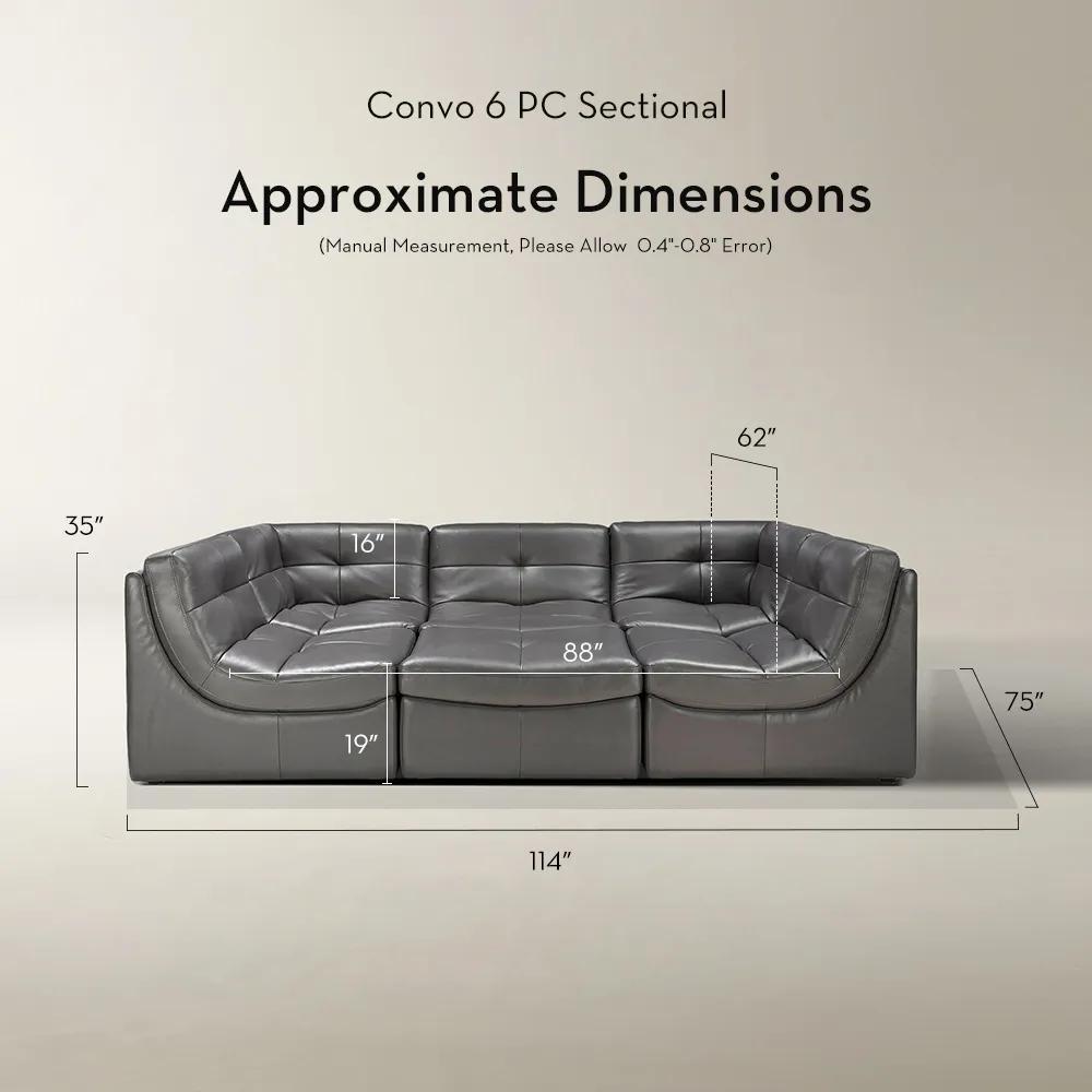 Convo Leather Sectional