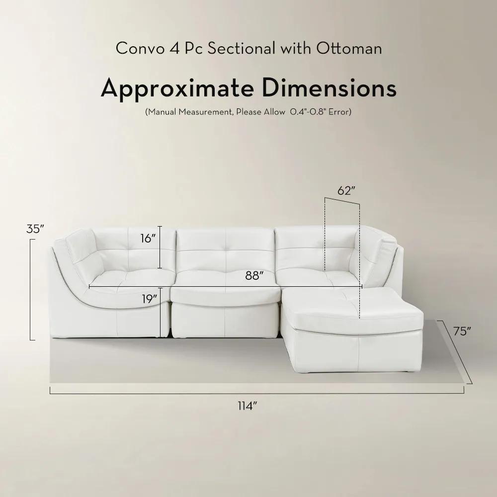 Convo Leather Sectional