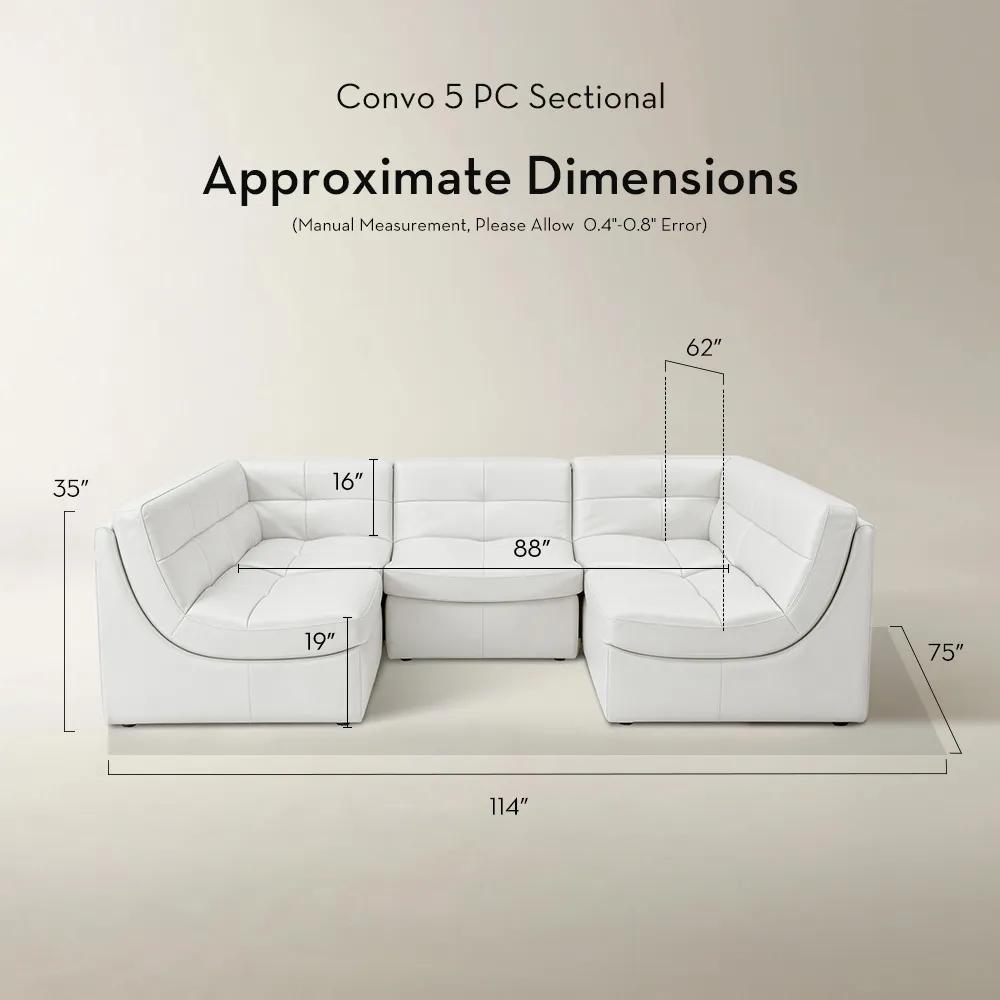 Convo Leather Sectional