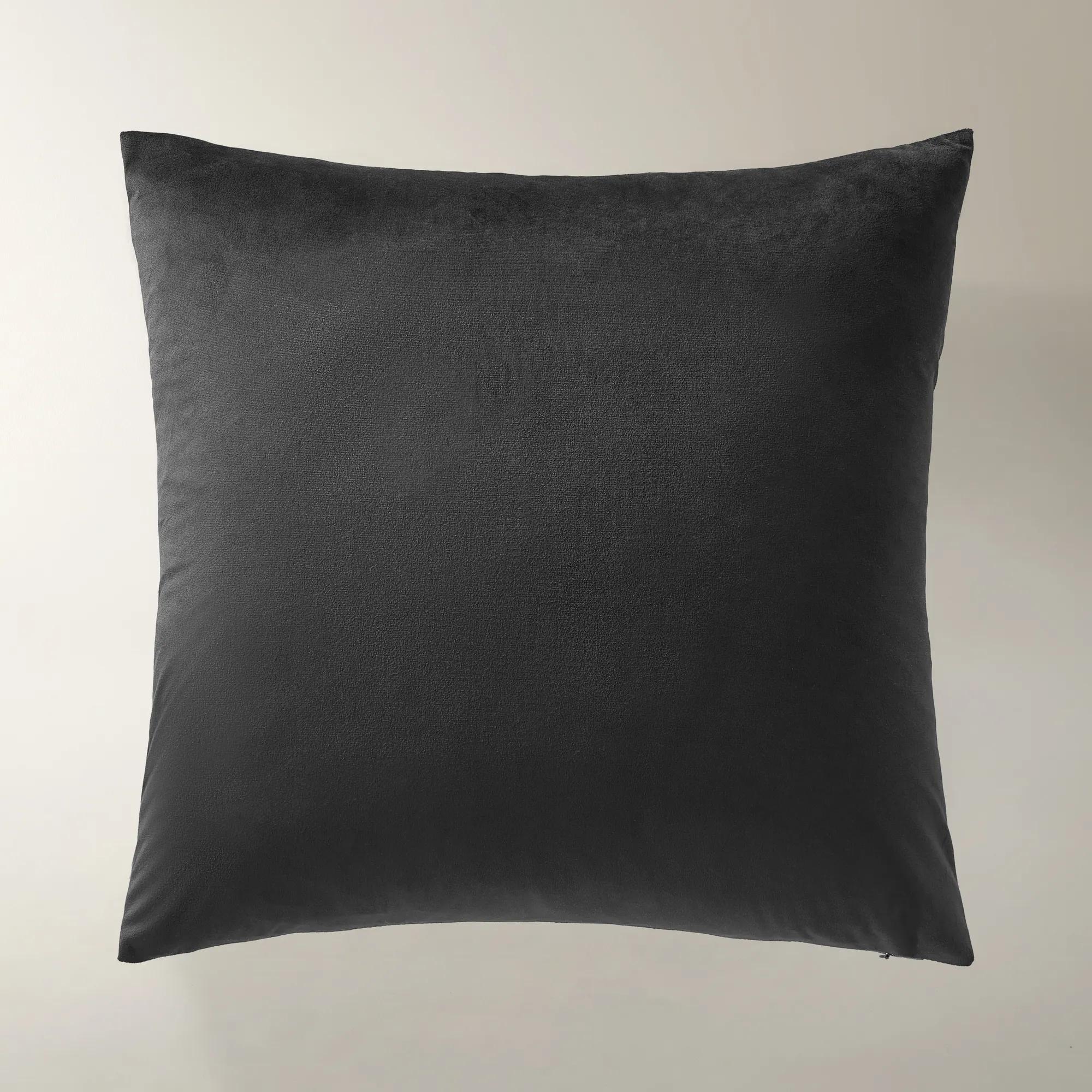Niko Abstract Metallic Pillow 22" - Fig/Black/Gold