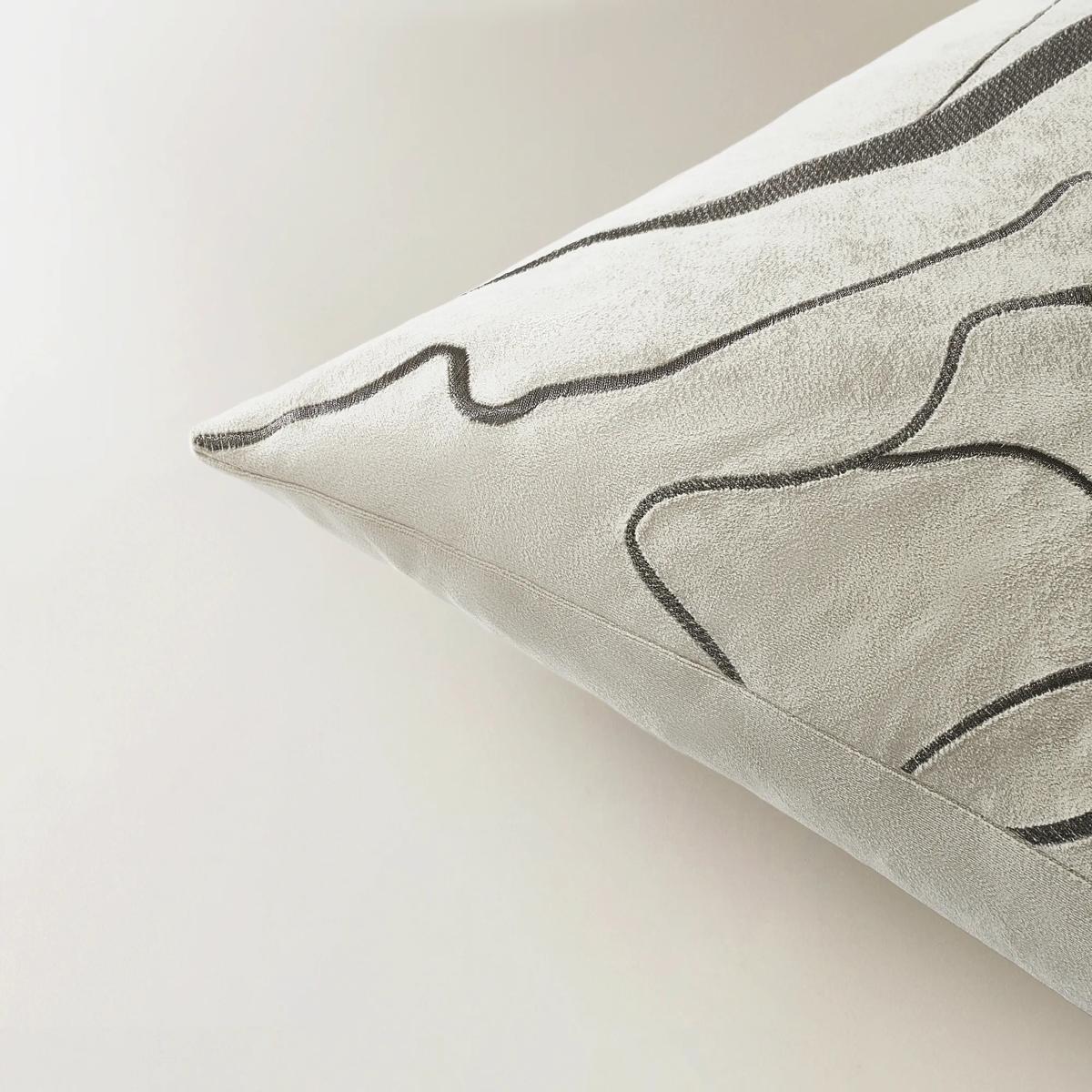 Encina Pillow 22" - Silver/Ivory