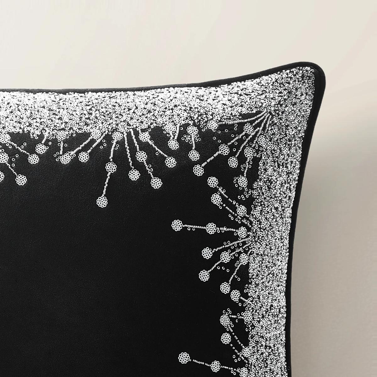 Grace Holiday Pillow 20" - Black