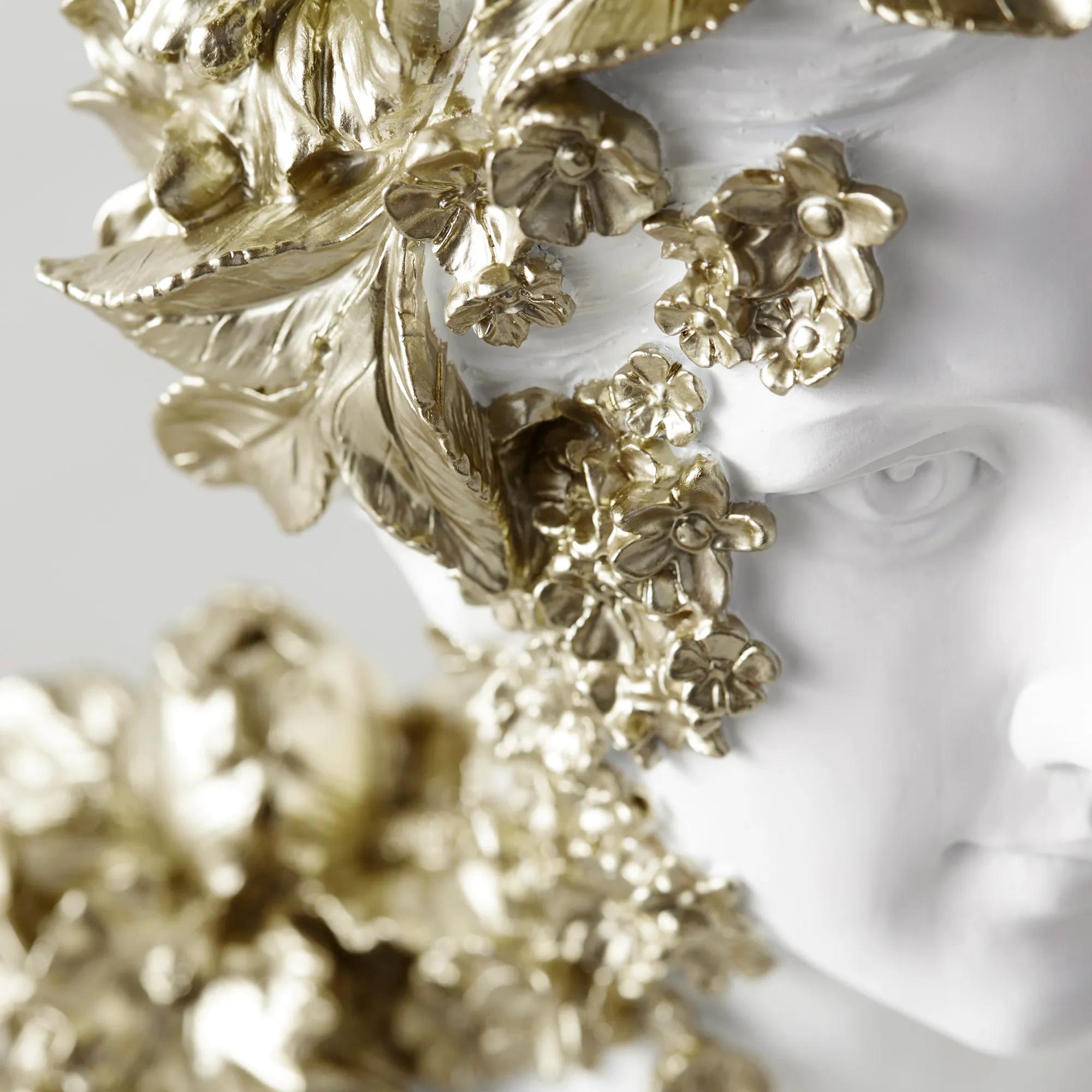 Gold Floral Bust